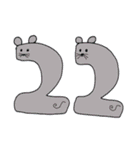 かわいい数字（個別スタンプ：22）
