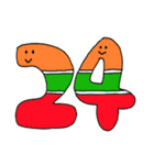 かわいい数字（個別スタンプ：24）