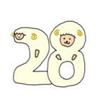 かわいい数字（個別スタンプ：28）