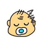 赤ちゃんスタンプ。【育児メモ】（個別スタンプ：4）