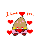 あっぷくん バレンタイン（個別スタンプ：5）
