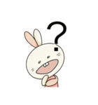 口閉じられないうさぎ（個別スタンプ：1）