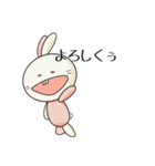 口閉じられないうさぎ（個別スタンプ：6）
