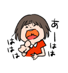 ほんわかシュールな女の子と動物スタンプ（個別スタンプ：22）