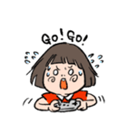 ほんわかシュールな女の子と動物スタンプ（個別スタンプ：27）