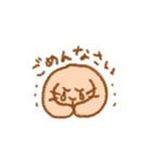 まゆげうさぎのスタンプ（白背景付き）（個別スタンプ：5）