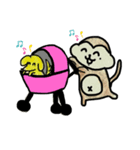 タレ目のおサルさん（個別スタンプ：1）