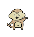 タレ目のおサルさん（個別スタンプ：2）