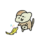 タレ目のおサルさん（個別スタンプ：8）