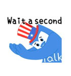iTalkuTalk:ちょっと待ってください（個別スタンプ：5）