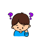 シンプル可愛い男の子のスタンプ（個別スタンプ：5）