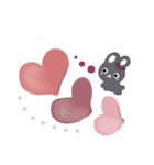 ゆかいな黒うさ達 No.2☆（個別スタンプ：9）