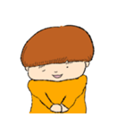 オレンジのこども（個別スタンプ：3）