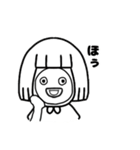 シンプルでシュールな女の子スタンプ（個別スタンプ：16）