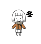 シンプルでシュールな女の子スタンプ（個別スタンプ：22）