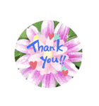 Sticker flower お花のスタンプ（個別スタンプ：1）