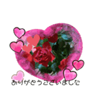 Sticker flower お花のスタンプ（個別スタンプ：16）