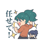 鳥顔のなにかと女の子のスタンプ（個別スタンプ：5）