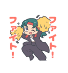 鳥顔のなにかと女の子のスタンプ（個別スタンプ：7）