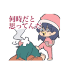 鳥顔のなにかと女の子のスタンプ（個別スタンプ：18）
