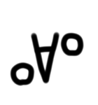顔文字手書きスタンプ（個別スタンプ：6）