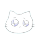 顔で気持ちを表現したねこみたいな生き物（個別スタンプ：1）