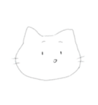 顔で気持ちを表現したねこみたいな生き物（個別スタンプ：3）