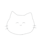 顔で気持ちを表現したねこみたいな生き物（個別スタンプ：5）