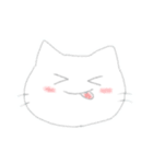 顔で気持ちを表現したねこみたいな生き物（個別スタンプ：7）