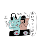 ヘタ可愛いくないネコシリーズ〜煽り系ネコ（個別スタンプ：5）