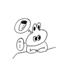 ポーカーフェイスうさおくん（個別スタンプ：6）