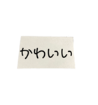 紙切れに書かれた落書きのスタンプ（個別スタンプ：27）