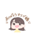 水玉女のスタンプ（個別スタンプ：7）
