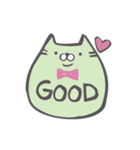 二重アゴのでぶねこ（個別スタンプ：19）