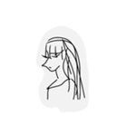 こんな気分女子（個別スタンプ：3）