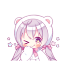 くまの着ぐるみの女の子（個別スタンプ：28）