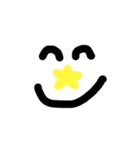 nikotime ベーシック黄色（個別スタンプ：4）