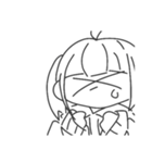 地味女子（個別スタンプ：2）