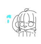 地味女子（個別スタンプ：6）
