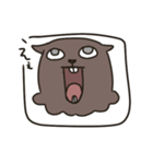 顔がすごいウォンバット（個別スタンプ：7）
