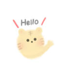 ふわふわなトラさん（個別スタンプ：3）