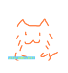 ねこみたいなキャラ（個別スタンプ：3）