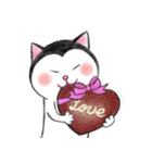 【2月3月】愛を伝える富士額の猫（個別スタンプ：17）