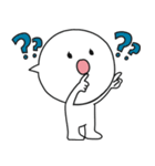かわいい吹き出しキャラクター（個別スタンプ：3）