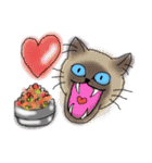 うちに出入りする野良猫たちの毎日（個別スタンプ：6）