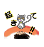 うちに出入りする野良猫たちの毎日（個別スタンプ：24）