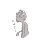 ネガティブラビットのネガビット（個別スタンプ：14）