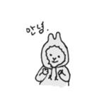 Handwritten Rabbits（個別スタンプ：4）