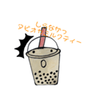 超個性的！タピオカミルクティーのスタンプ（個別スタンプ：24）