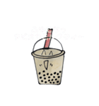 超個性的！タピオカミルクティーのスタンプ（個別スタンプ：32）